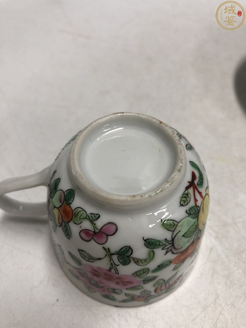 古玩陶瓷清晚·廣彩花鳥紋杯碟一套拍賣，當(dāng)前價格1388元