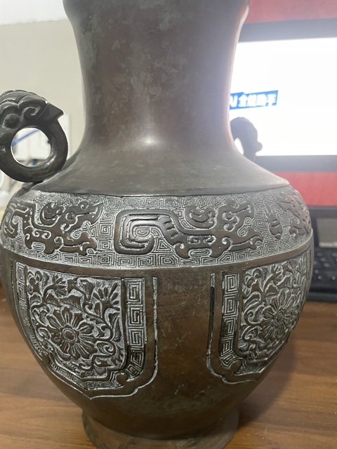 古玩銅器銅瓶真品鑒賞圖
