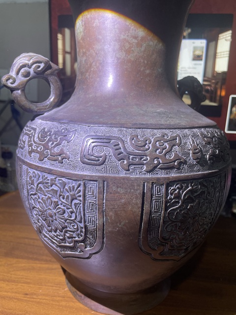 古玩銅器銅瓶真品鑒賞圖