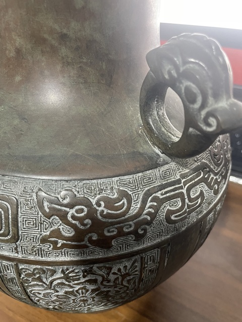 古玩銅器銅瓶真品鑒賞圖