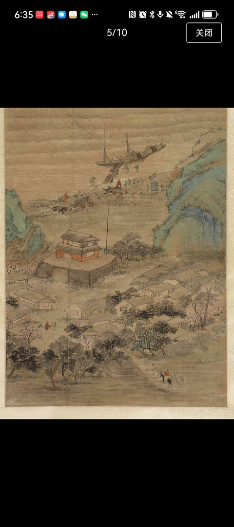 古玩字畫翟繼昌款待渡真品鑒賞圖