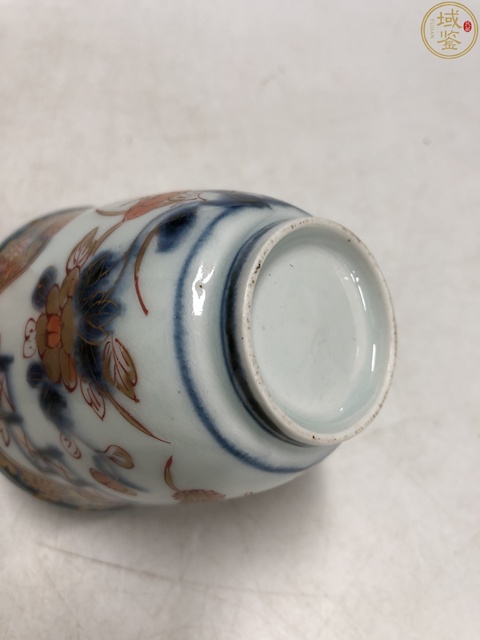 古玩陶瓷清康熙·青花礬紅描金花卉紋鈴鐺杯拍賣，當前價格988元