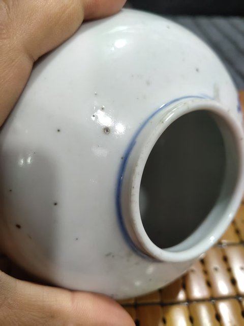 古玩陶瓷青花人物故事紋蓋罐真品鑒賞圖