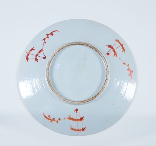 古玩陶瓷百子鬧春圖粉彩盤真品鑒賞圖