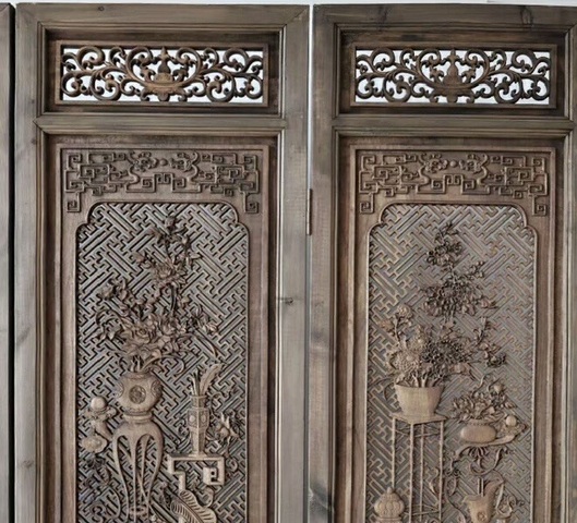 古玩雜項屏風隔斷真品鑒賞圖