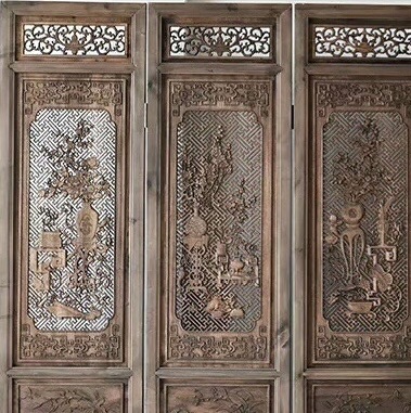 古玩雜項屏風隔斷真品鑒賞圖