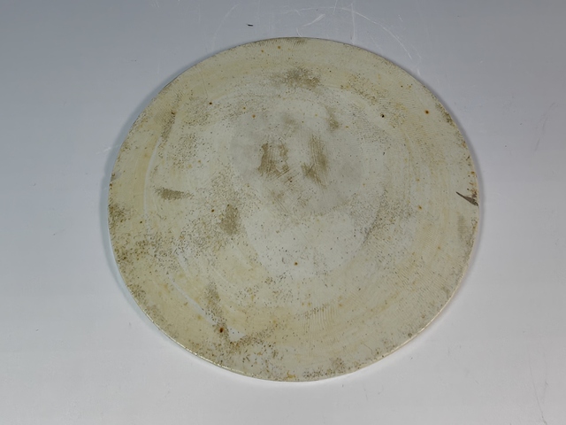 古玩陶瓷晚清淺降彩風景山水瓷板真品鑒賞圖