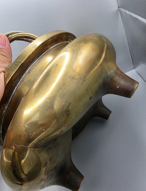 古玩銅器爐子真品鑒賞圖