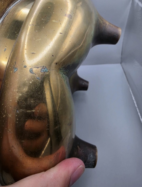 古玩銅器爐子真品鑒賞圖