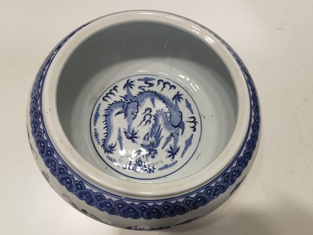 古玩陶瓷創匯 青花龍紋水洗真品鑒賞圖