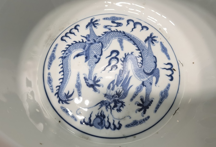 古玩陶瓷創匯 青花龍紋水洗真品鑒賞圖