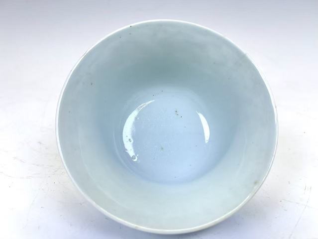 古玩陶瓷清嘉慶·青花龍鳳呈祥蓋碗拍賣，當前價格1512元