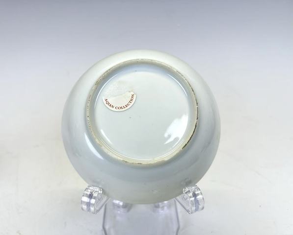 古玩陶瓷清中期·粉彩花卉杯碟拍賣，當前價格1584元