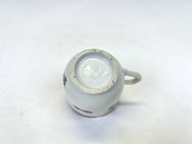 古玩陶瓷清中期·粉彩花卉杯碟拍賣，當前價格1584元