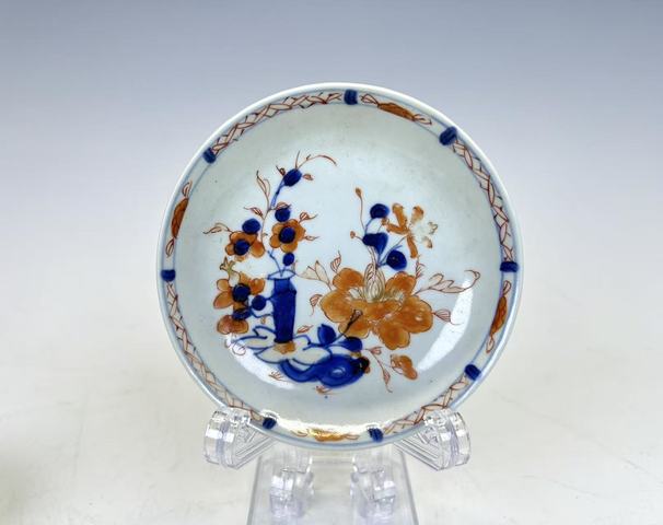 古玩陶瓷清康熙·青花礬紅描金杯碟真品鑒賞圖