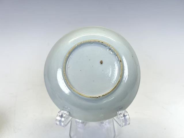 古玩陶瓷清康熙·青花礬紅描金杯碟真品鑒賞圖