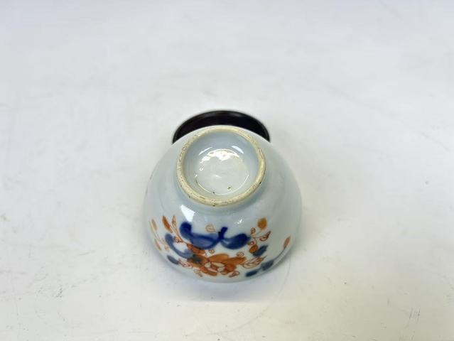 古玩陶瓷清康熙·青花礬紅描金杯碟真品鑒賞圖