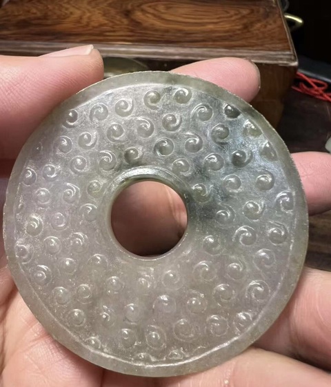 古玩玉器仿古玉璧真品鑒賞圖