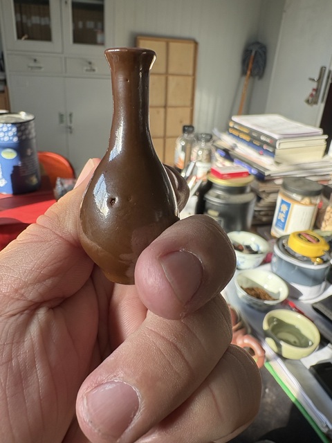 古玩陶瓷紫金釉長頸瓶拍賣，當前價格3866元