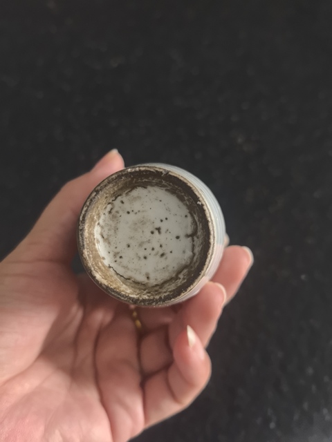 古玩陶瓷清晚期青花壽字紋瓶真品鑒賞圖