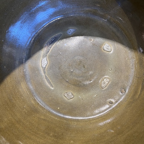 古玩陶瓷清中期 茶葉末釉雙耳尊真品鑒賞圖