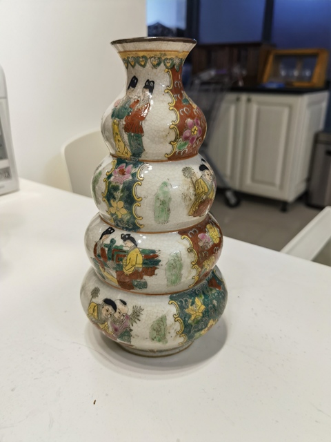 古玩陶瓷葫蘆瓶真品鑒賞圖