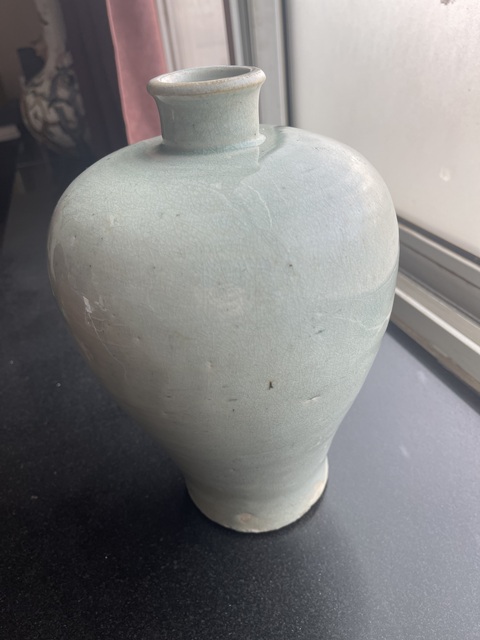 古玩陶瓷青白釉梅瓶真品鑒賞圖