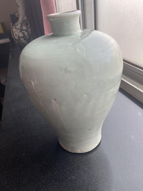 古玩陶瓷青白釉梅瓶真品鑒賞圖