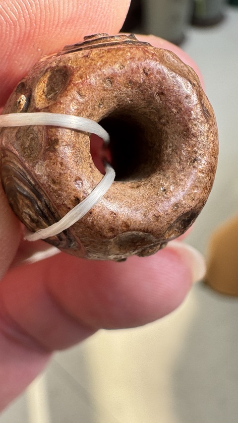 古玩玉器仿古蜻蜓眼形制珠真品鑒賞圖