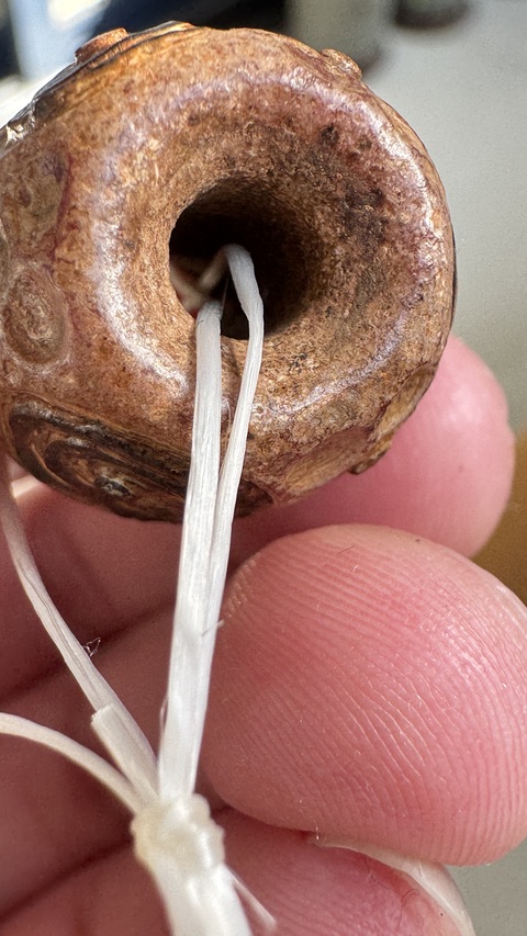 古玩玉器仿古蜻蜓眼形制珠真品鑒賞圖