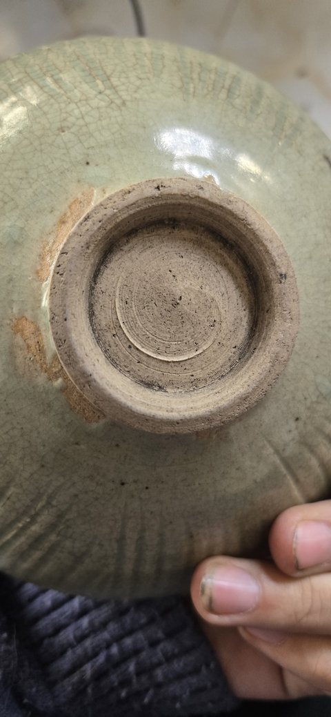 古玩陶瓷珠光青瓷劃花碗真品鑒賞圖