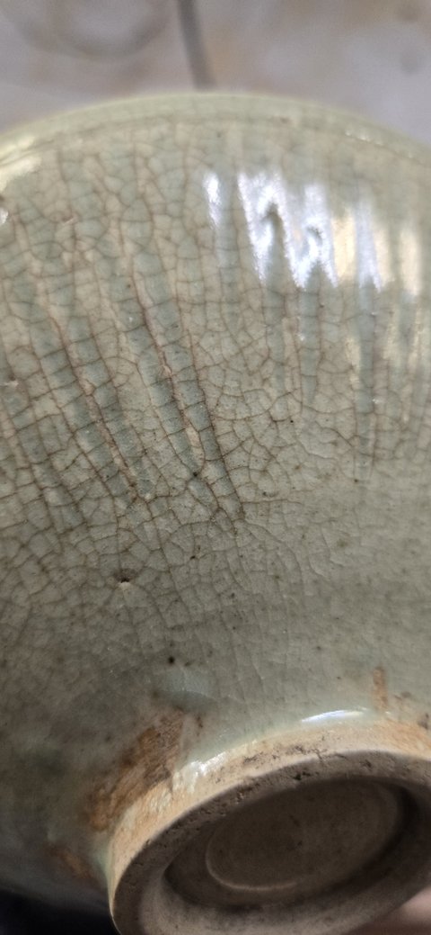 古玩陶瓷珠光青瓷劃花碗真品鑒賞圖