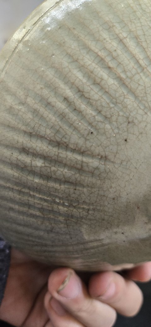 古玩陶瓷珠光青瓷劃花碗真品鑒賞圖