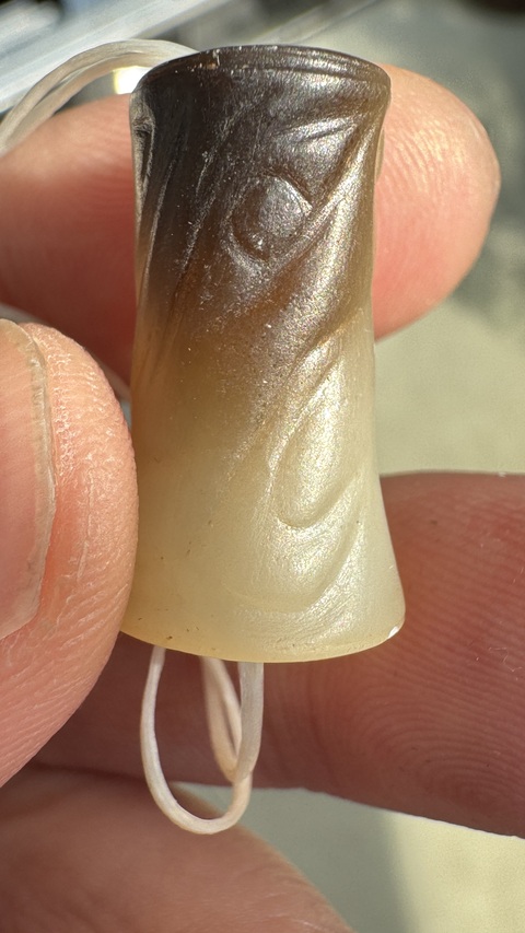 古玩玉器仿古玉勒子真品鑒賞圖