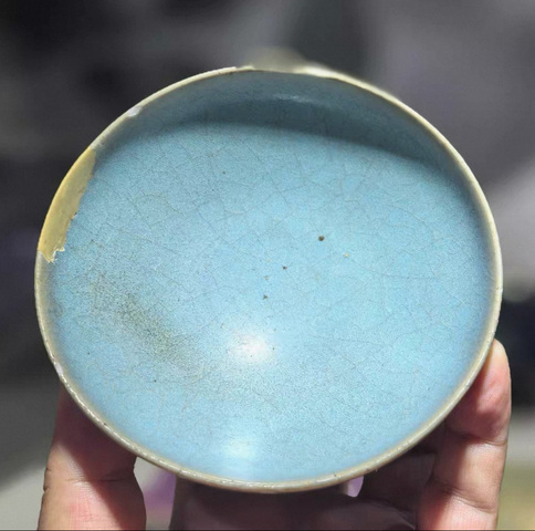 古玩陶瓷鈞瓷盞真品鑒賞圖