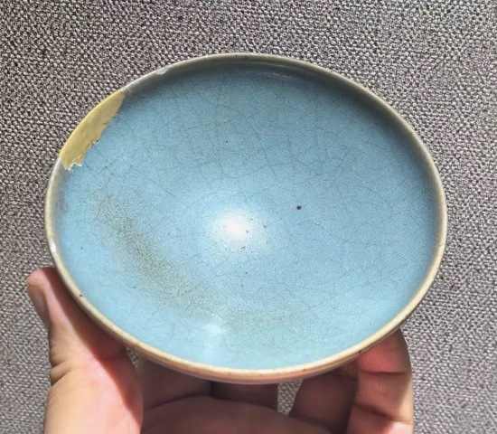 古玩陶瓷鈞瓷盞真品鑒賞圖