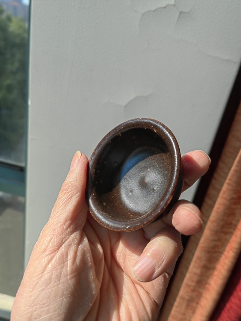 古玩陶瓷吉州窯褐釉茶杯真品鑒賞圖
