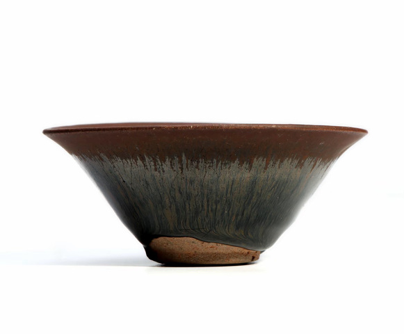 古玩陶瓷宋·醬釉兔毫建盞拍賣，當(dāng)前價(jià)格6666元