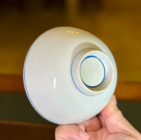 古玩陶瓷青花齋號款茶碗真品鑒賞圖