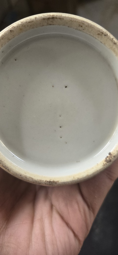 古玩陶瓷粉彩筆筒真品鑒賞圖