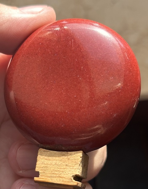 古玩陶瓷紅釉鳥食罐真品鑒賞圖