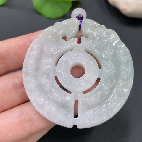 古玩玉器天然翡翠古雕玉佩(特價(jià)帶鑒定證書）拍賣，當(dāng)前價(jià)格399元