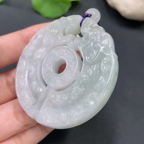 古玩玉器天然翡翠古雕玉佩(特價(jià)帶鑒定證書）拍賣，當(dāng)前價(jià)格399元