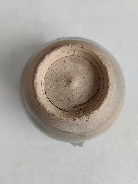 古玩陶瓷明代時期福建窯口青釉雙系罐拍賣，當前價格580元