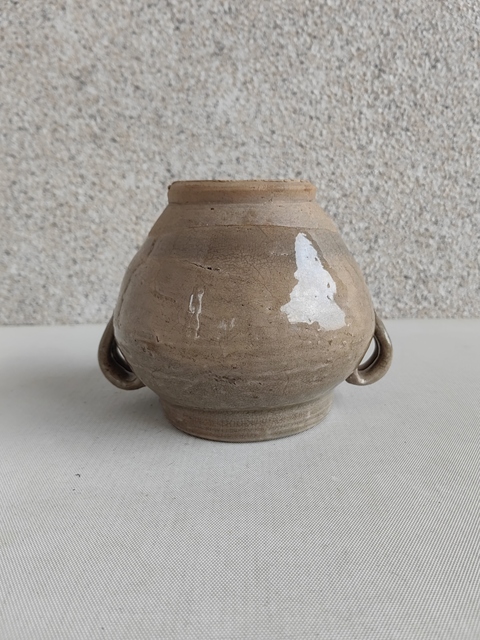 古玩陶瓷明代時期福建窯口青釉雙系罐拍賣，當前價格580元