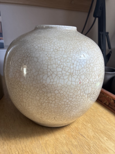 古玩陶瓷哥釉罐真品鑒賞圖