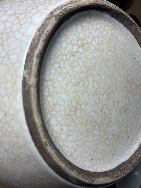 古玩陶瓷哥釉罐真品鑒賞圖