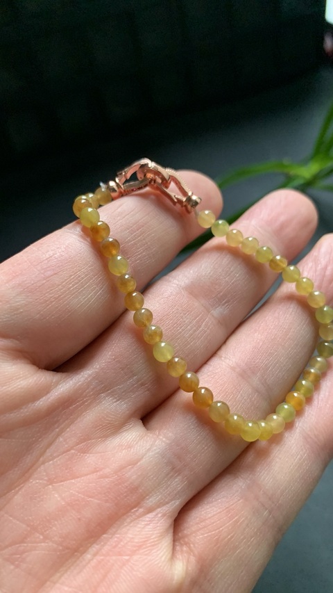 古玩玉器天然翡翠手串真品鑒賞圖