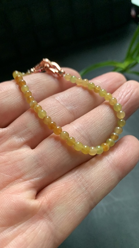 古玩玉器天然翡翠手串真品鑒賞圖