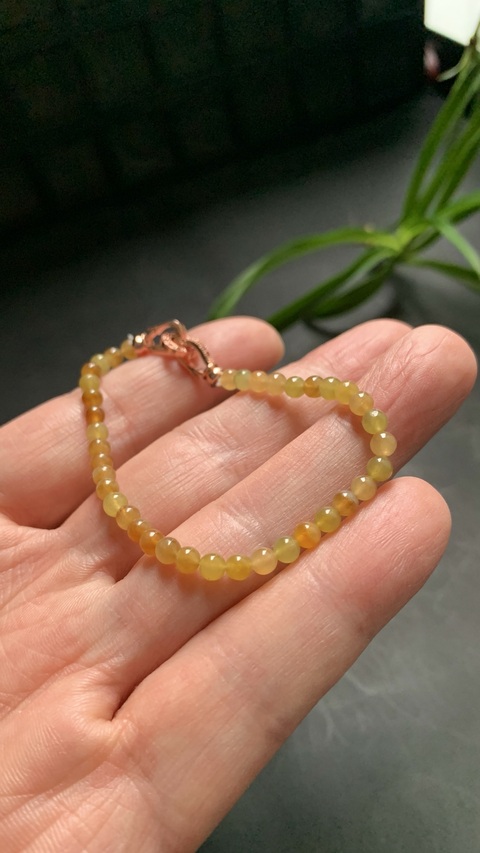 古玩玉器天然翡翠手串真品鑒賞圖